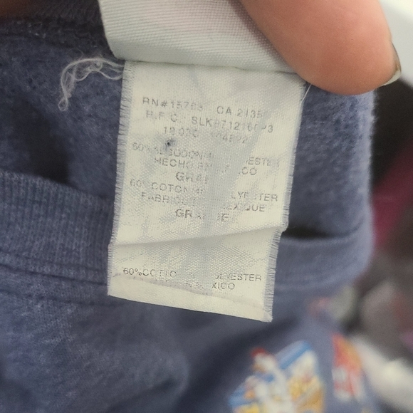 Vintage HANES Premium Sweatshirt Large Blue Just beachin' Florida - Picture 5 of 5